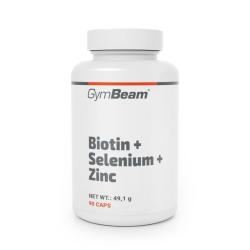 GymBeam Biotin + Selen + Zinek 90 kaps. GymBeam Biotin + Selen + Zinek 90 kaps.
