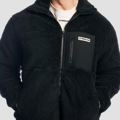 GymBeam Sherpa Black pánská bunda