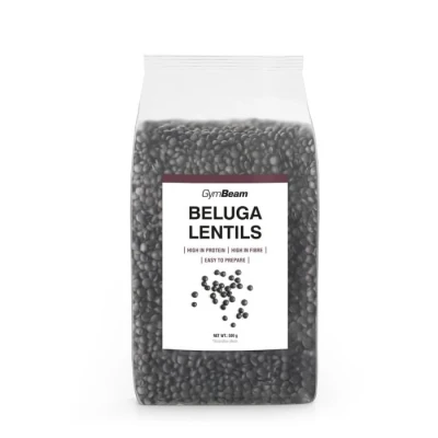 GymBeam Černá čočka Beluga 500 g