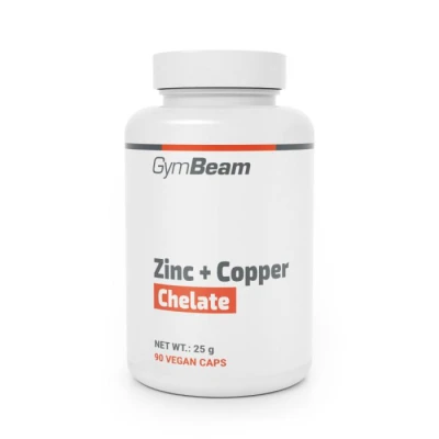 GymBeam Chelát Zinku + Mědi 90 kaps. GymBeam Chelát Zinku + Mědi 90 kaps.