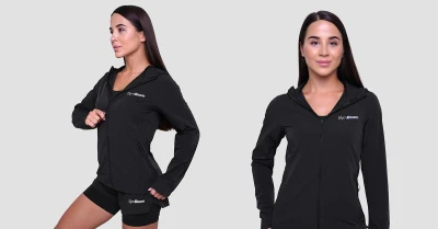 GymBeam Dámská běžecká bunda Pulse Black
