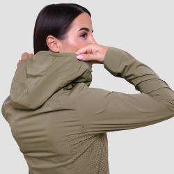 GymBeam Dámská běžecká bunda Pulse Vetiver