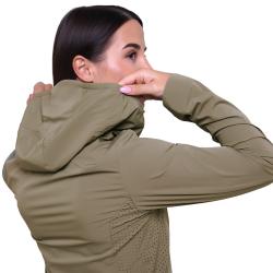 GymBeam Dámská běžecká bunda Pulse Vetiver
