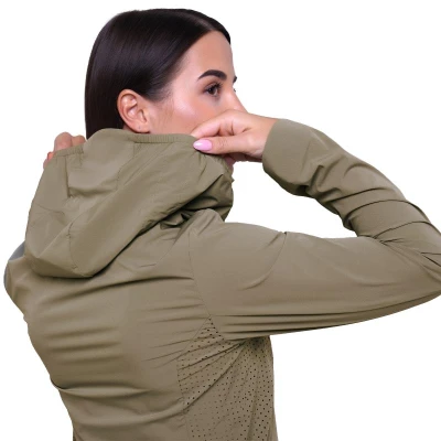 GymBeam Dámská běžecká bunda Pulse Vetiver