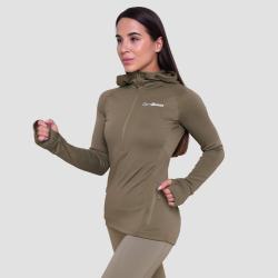 GymBeam Women‘s Pulse 1/2 Zip Running Sweatshirt Vetiver