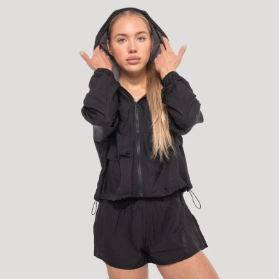 GymBeam Dámská bunda Flow Black