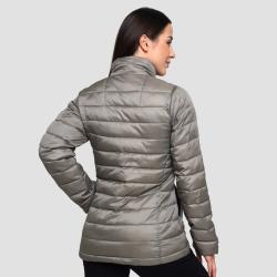 GymBeam Dámská bunda Puffer Vetiver/Black