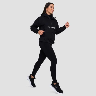 GymBeam Dámská bunda Rain Smock Black POUZE M (VÝPRODEJ)