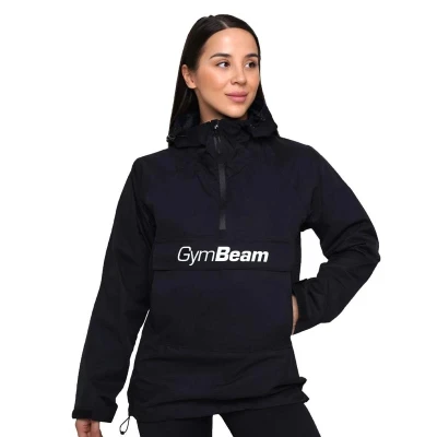 GymBeam Dámská bunda Rain Smock Black POUZE M (VÝPRODEJ)
