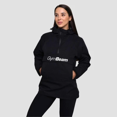 GymBeam Dámská bunda Rain Smock Black POUZE S (VÝPRODEJ)