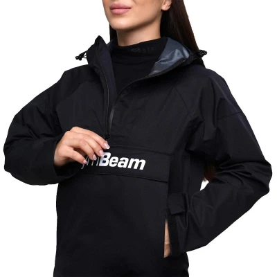 GymBeam Dámská bunda Rain Smock Black POUZE S (VÝPRODEJ)