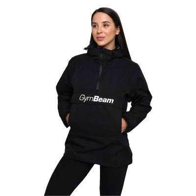 GymBeam Dámská bunda Rain Smock Black POUZE S (VÝPRODEJ)