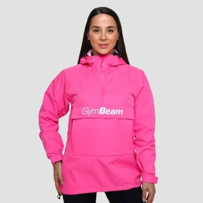 GymBeam Dámská bunda Rain Smock Fuchsia POUZE M (VÝPRODEJ)