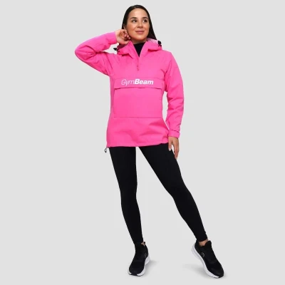 GymBeam Dámská bunda Rain Smock Fuchsia POUZE M (VÝPRODEJ)