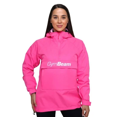 GymBeam Dámská bunda Rain Smock Fuchsia POUZE M (VÝPRODEJ)