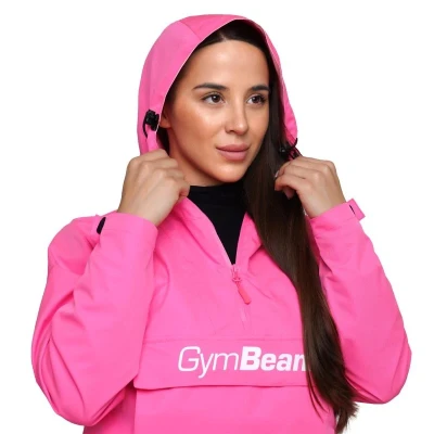 GymBeam Dámská bunda Rain Smock Fuchsia POUZE M (VÝPRODEJ)