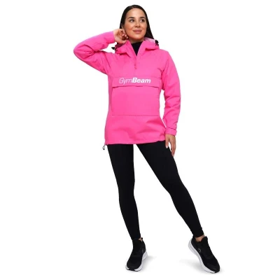 GymBeam Dámská bunda Rain Smock Fuchsia POUZE M (VÝPRODEJ)