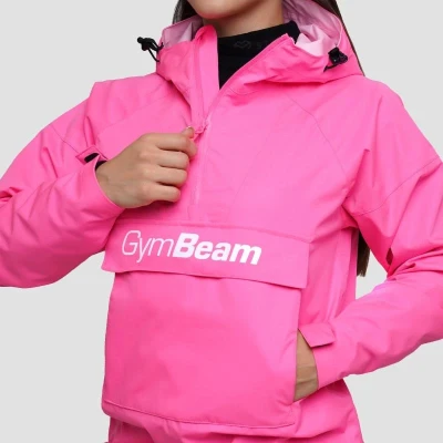 GymBeam Dámská bunda Rain Smock Fuchsia POUZE XL (VÝPRODEJ)