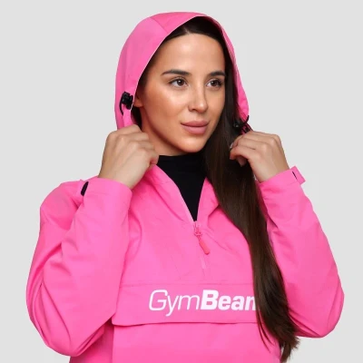 GymBeam Dámská bunda Rain Smock Fuchsia POUZE XL (VÝPRODEJ)