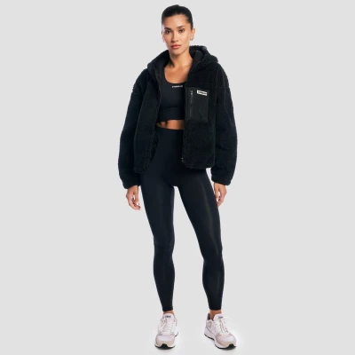 GymBeam Sherpa Black dámská bunda