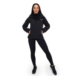 GymBeam Dámská bunda Softshell Black POUZE L (VÝPRODEJ)
