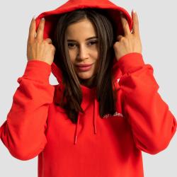 GymBeam Dámská Longline mikina Limitless Hot Red
