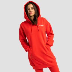 GymBeam Dámská Longline mikina Limitless Hot Red