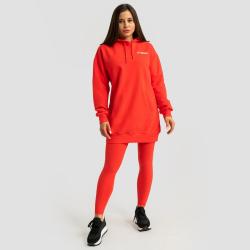 GymBeam Dámská Longline mikina Limitless Hot Red