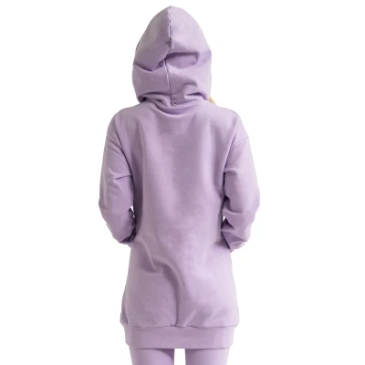 GymBeam Dámská Longline mikina Limitless Lavender