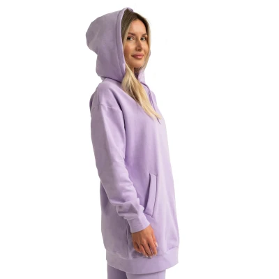 GymBeam Dámská Longline mikina Limitless Lavender