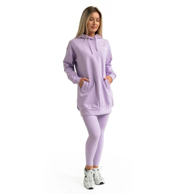 GymBeam Dámská Longline mikina Limitless Lavender