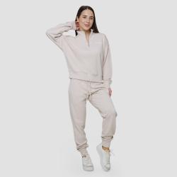 GymBeam Dámská mikina 1/2 Zip Agile Desert