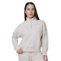 GymBeam Dámská mikina 1/2 Zip Agile Desert