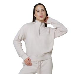 GymBeam Dámská mikina 1/2 Zip Agile Desert