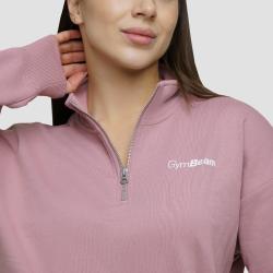 GymBeam Dámská mikina Agile ½ Zip Woodrose