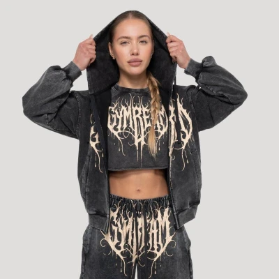 GymBeam Dámská mikina Abyss Charcoal