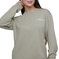 GymBeam Dámská mikina Agile Longline Sage