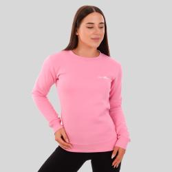 GymBeam Dámska mikina Basic Jumper Baby Pink
