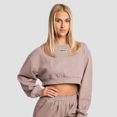 GymBeam Dámská mikina Cropped Aura Roux GymBeam Dámská mikina Cropped Aura Roux
