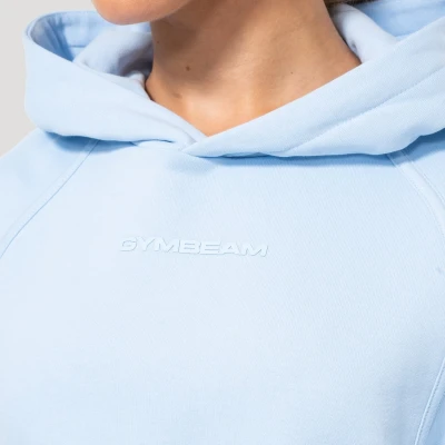 GymBeam Dámská mikina Cropped Mochi Blue
