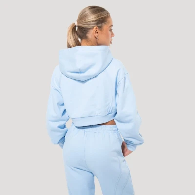 GymBeam Dámská mikina Cropped Mochi Blue