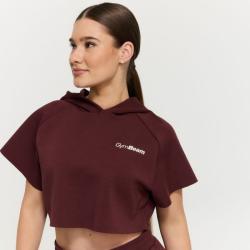 GymBeam Women‘s Relay Cropped Hoodie Fig GymBeam Women‘s Relay Cropped Hoodie Fig