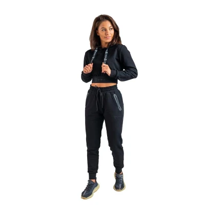 STRIX Dámská mikina Essential Cropped Hoodie Black