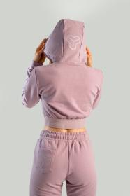 STRIX Dámská mikina Essential Cropped Hoodie Mauve