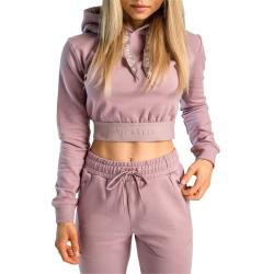 STRIX Dámská mikina Essential Cropped Hoodie Mauve