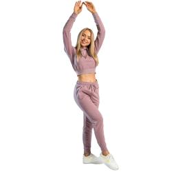 STRIX Dámská mikina Essential Cropped Hoodie Mauve