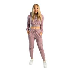 STRIX Dámská mikina Essential Cropped Hoodie Mauve