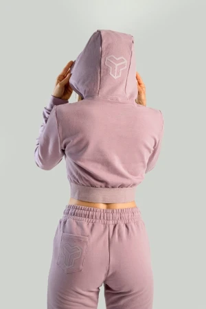 STRIX Dámská mikina Essential Cropped Hoodie Mauve