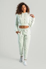 STRIX Dámská mikina Essential Cropped Hoodie Moon Grey