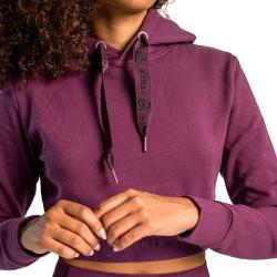 STRIX Dámská mikina Essential Cropped Hoodie Plum